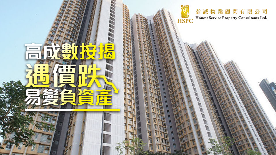 高成數按揭遇價跌 易變負資產